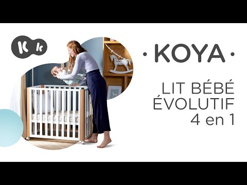 Lit 4 en 1 KOYA de la marque Kinderkraft  l lit cododo | lit petit et grand | parc pour bébé