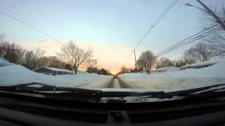 preview picture of video 'Winter drive through Summerside, Prince Edward Island after storm'