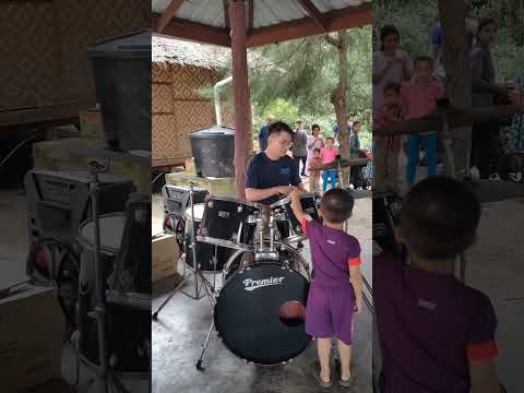 2023 JCI Sunway Damansara Local President Vince Tay Drum Show at Pantai Cunang Kampung Orang Asli