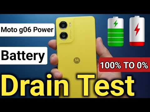 Moto G06 Power: Battery Drain Test-100% to 0% 