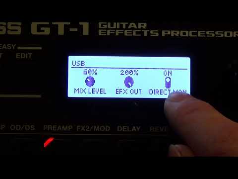 Boss GT-1 USB-Recording | Parameter Settings Tutorial