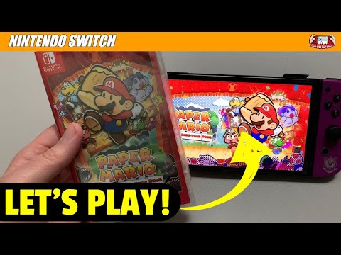 Paper Mario the Thousand-Year door on the Nintendo Switch Oled