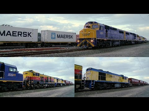 SSR Grain Crossed By 7904v Pacific National Containers (4/9/2019) - PoathTV Australian Trains