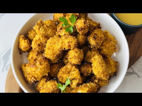 3-Ingredient Air Fryer Popcorn Chicken Recipe