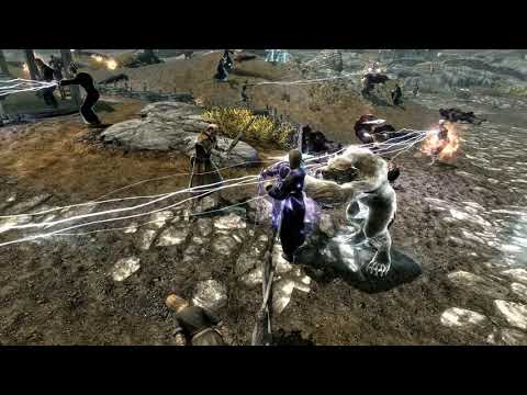 Skyrim Battles - Lycanthropes & The Companions vs Mages Army