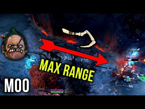 Moo Crazy 5630HP Arcana Pudge vs Arteezy - Unstoppable Max Range Hooks - Dota 2