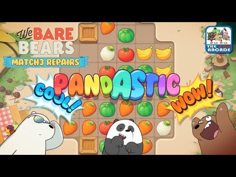 We Bare Bears: Match3 Repairs - Tacos, Waffles & Butterflies, OH YEAH! (Cartoon Network Games)