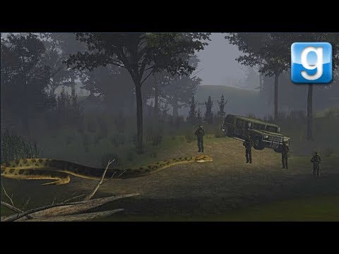 Anaconda VS Soldiers Garry's Mod NPC Battle #GMOD