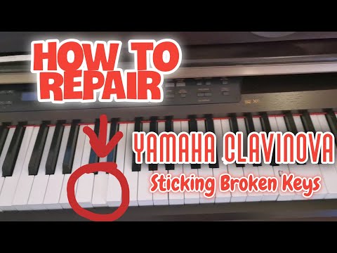 How to  repair sticking Keys Yamaha Clavinova Digital Piano