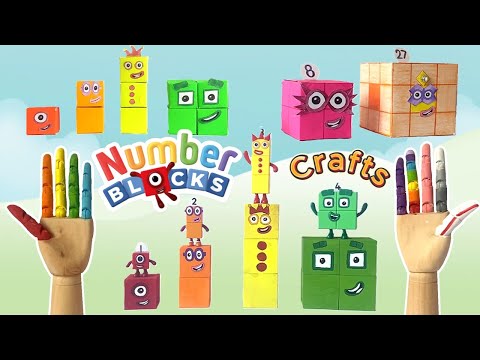 Numberblocks Crafts Compilation | Make Your Own Numberblocks | Numberblock Toys & Math Link Cubes