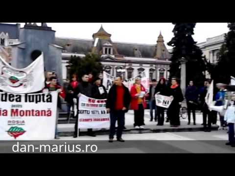 Protest pentru Rosia Montana in Oradea, 10 noiembrie 2013