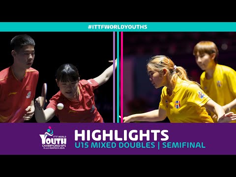 Zhou/Liu vs Preechayan/Vijitviriyagul | U15 XD - SF | #ITTFWorldYouths 2025