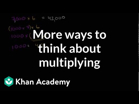 Multiplication using place value understanding