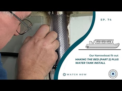 Making the bed frame (Part 2) plus water tank install | Our Narrowboat Fit out | EP74