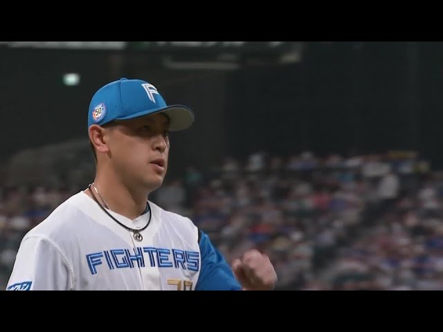 【7回表】完璧な火消し!! ファイターズ・河野竜生 空振り三振で満塁のピンチを切り抜ける!!  2024年6月13日 北海道日本ハムファイターズ 対 中日ドラゴンズ