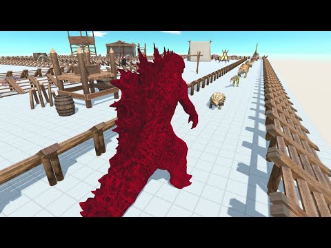Red Godzilla 2021 Death Run | Animal Battle Revolt Simulator