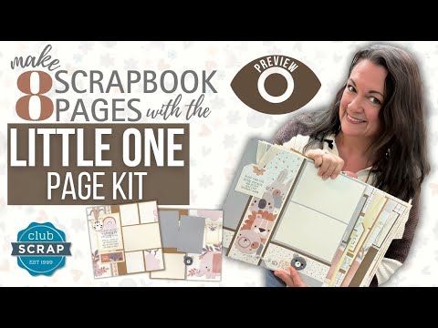 Little One Page Kit Preview | Adorable Baby & Toddler Scrapbooking Collection