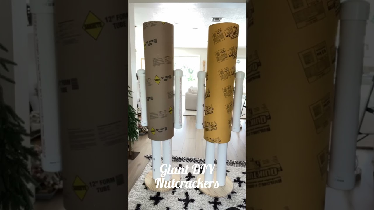 My 2022 Giant DIY Nutcrackers. Probably my favorite DIY ever ❤️ Meet Jingle & Jangle #Christmas #DIY