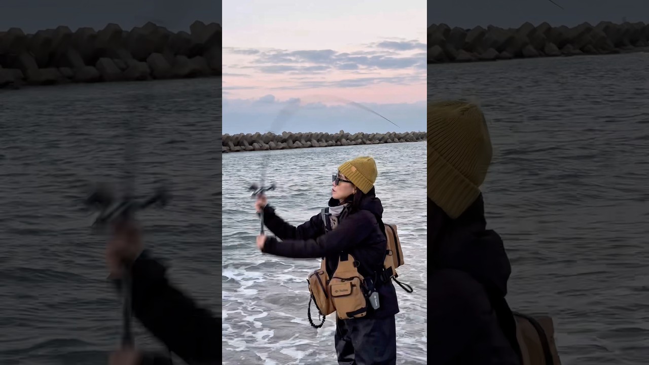 #shorts #シーバス #サーフフィッシング #シーバス釣り #おかっぱり #海釣り #釣り女子 #釣り #fishing