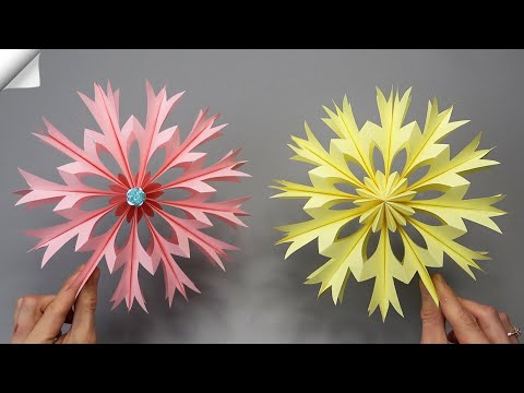 3d paper snowflakes Christmas paper crafts 2024