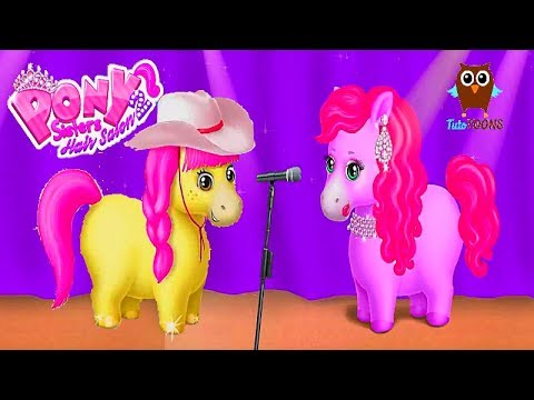 Pony Sisters Hair Salon 2 - Pony Horse Care Hair Salon Dress Up By TutoTOONS