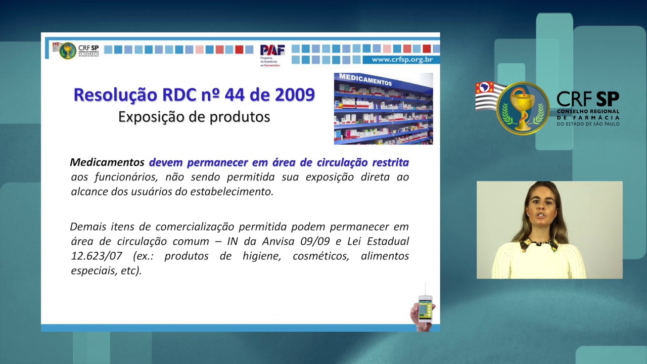 Responsabilidade Técnica x Legislação vigente Farmácias