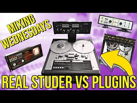 $15,000 tape machine vs $100+ tape plugins.. Will you pick the real studer tape??