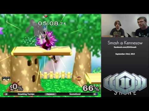 KSU 9/23/15 - Smashing Turnips (Marth, Peach) v SeemsGood (Sheik) - SSBM