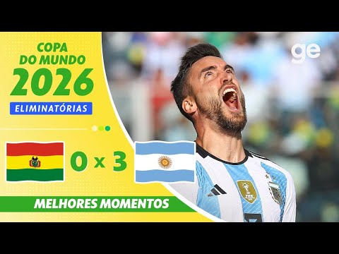 Gols e lances de Bolívia x Argentina