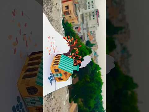 ⚠️Popup Video Tutorial on our Channel! |✂DIY Paper Popup House Card Tutorial#popup #diy #popupcard