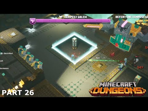 Minecraft Dungeons |Gameplay Walkthrough Part 26 |Gale Sanctum Mission ! Howling Peaks DLC