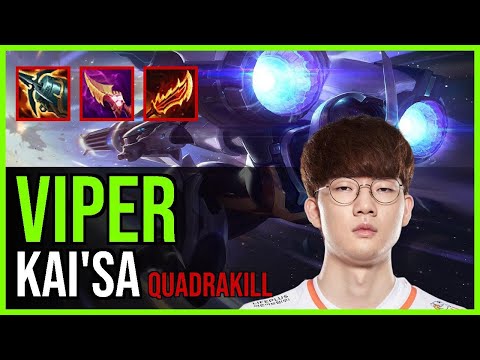 Viper - KAI'SA vs. LUCIAN ADC | KR Challenger | QUADRAKILL