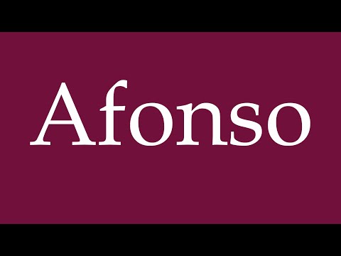 How to Pronounce ''Afonso'' Correctly in German