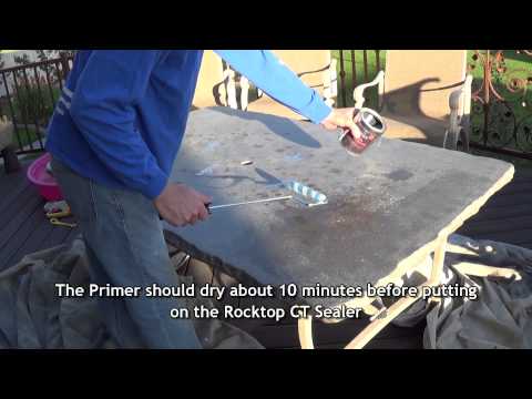 Concrete Countertop Sealer Rocktop CT- Roller Application