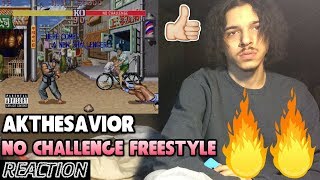 AKTHESAVIOR | No Challenge Freestyle| REACTION