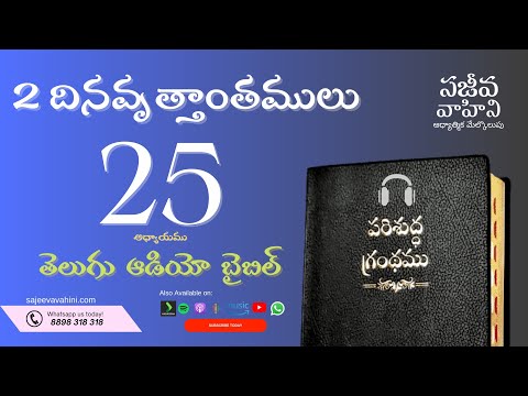 2 Chronicles 25    2 దినవృత్తాంతములు   Sajeeva Vahini Telugu Audio Bible