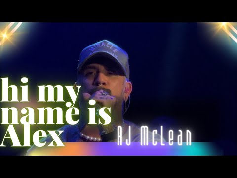 Cześć, nazywam się Alexander James. Album, AJ McLean solo śpiewa „Arizona” na żywo na scenie.