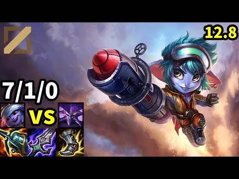 Tristana Mid vs Kassadin - EUW Challenger | Patch 12.8