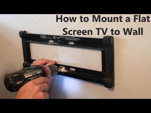How to Mount a Flat Screen TV to a Wall