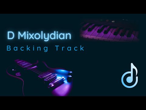 D Mixolydian - Groovy guitar backing track
