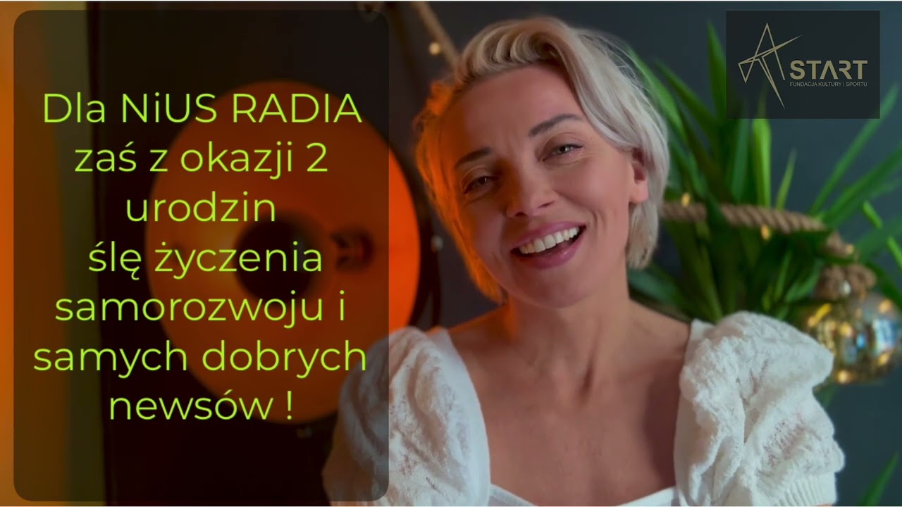 Sylwia Różycka - życzenia z okazji 2. urodzin NiUS Radia