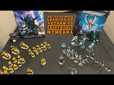 Battle Bunnies - Leagues of Votann vs Aeldari of Craftworld Mymeara 40K Battle Report