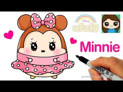 How to draw minnie mouse easy