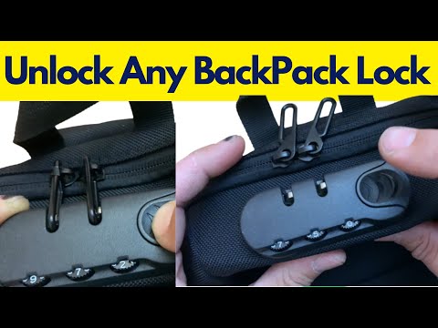 How To Unlock Forgotten Suitcase / Luggage / Backpack Combination Lock password( 2 minutes Job)