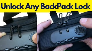 How To Unlock Forgotten Suitcase / Luggage / Backpack Combination Lock password( 2 minutes Job)