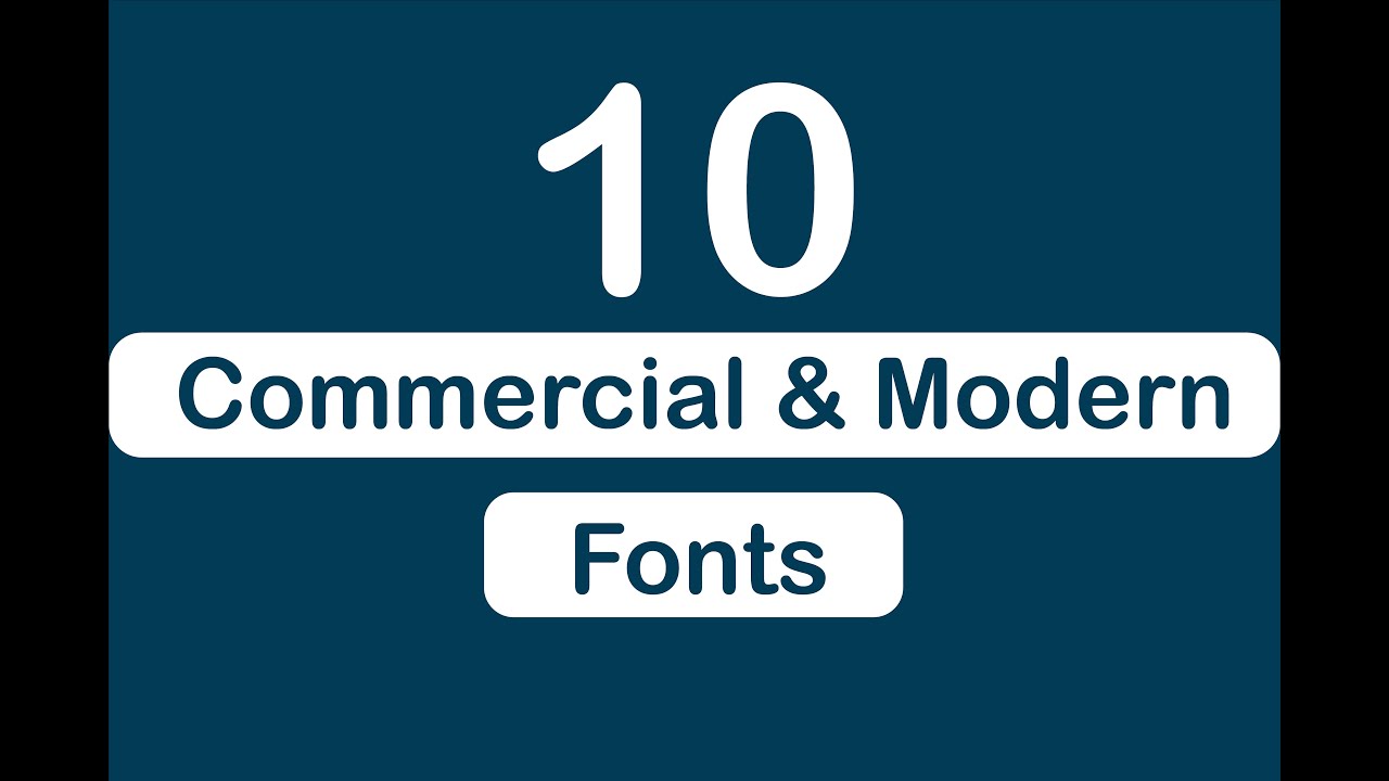 The Top 10 Best Free Fonts for Commercial Use