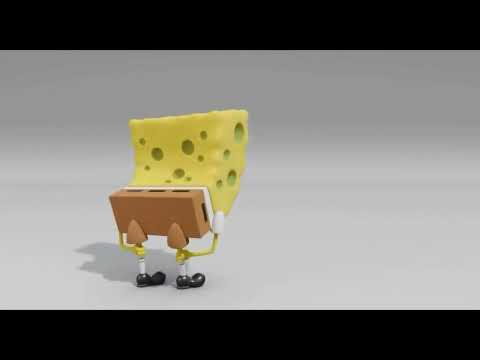 Bob Esponja Dançando - Caixa D'água Terra Do Popeye
