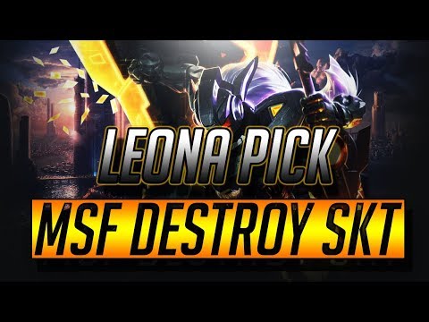 Leona Pick in World Championship 2017 Quarterfinal | SKT vs MSF | Misfits Destroy SKT