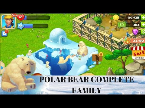 TOWNSHIP GAMEPLAY POLAR BEAR COMPLETE FAMILY