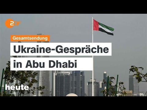 heute 19:00 Uhr vom 23.01.2026 Ukraine-Gespräche in Abu Dhabi, Merz und Meloni, Mercosur